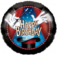 Magician Magic Party Happy Birthday Balloon